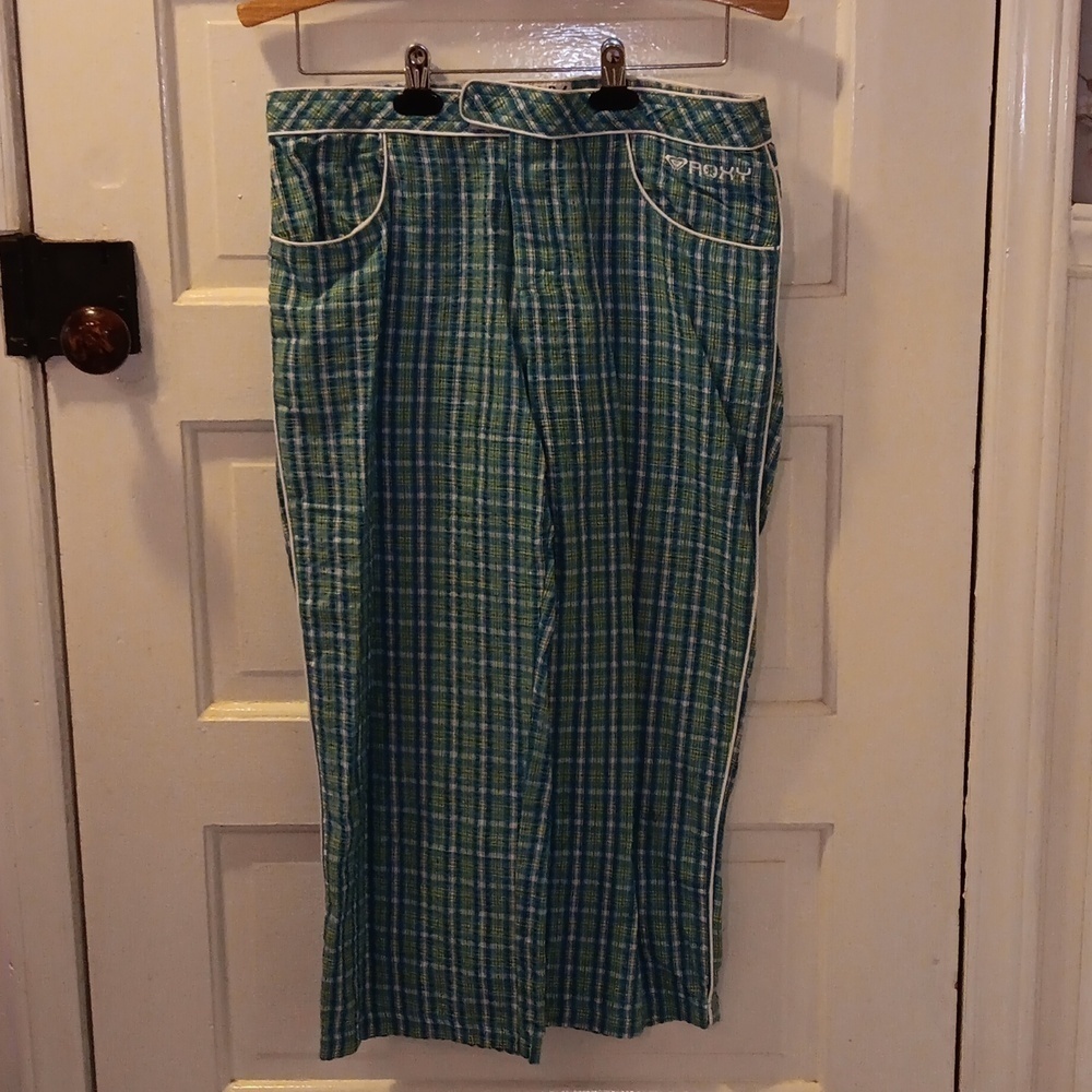 Roxy Quicksilver sz 13 plaid pants